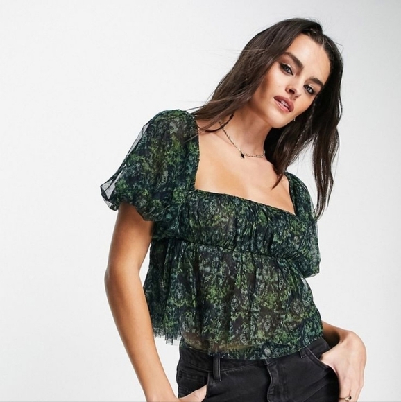 Free People Penelope Smock Top - Picture 1 of 5